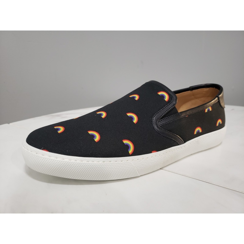 NEW NO BOX US 9 EU43 MARC JACOBS ITALY RAINBOW Canvas SLIP-ON Oxford Loafer Shoe